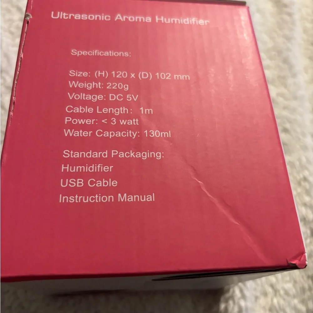 Humidifier Aromatherapy Machine With cold Fig And Night Light with 2 Bonus oils